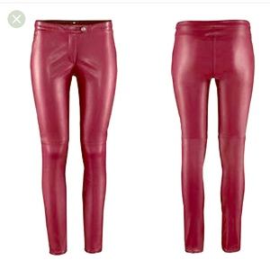 H&M faux leather pants